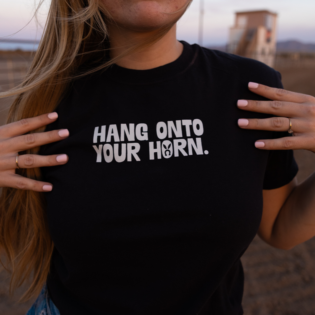 hang onto your horn - boxy tee
